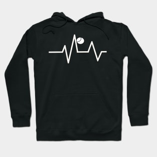 tennis sport lover heart beat shirt Hoodie